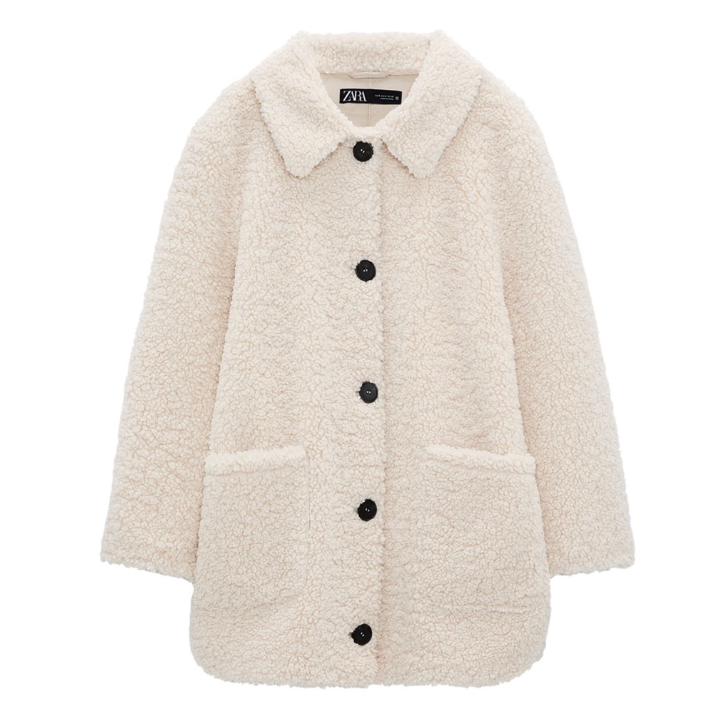 NWT ZARA fleece Coat